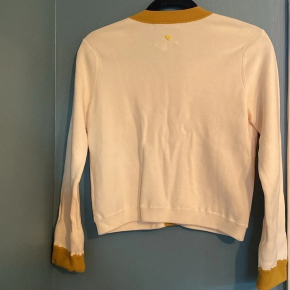 Chic Cream and Gold Women's Cardigan - Picture 6 of 7